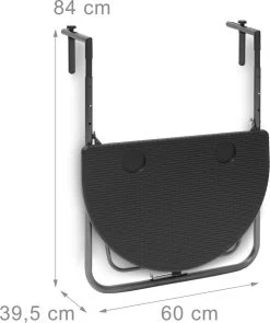 Relaxdays Balkontafel Inklapbaar, Balkon Tafel Rotan, Hangtafel Reling - Zwart 25 Relaxdays Balkontafel Inklapbaar, Balkon Tafel Rotan, Hangtafel Reling - Zwart -Tuin Gerelateerd 1006x1200 2