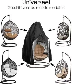 Beschermhoes Hangstoel Egg - Waterproof - Universeel Model - Hoes Van Egg Chair - Waterdichte Beschermer Voor Egg Stoel Met Standaard -Tuin Gerelateerd 1035x1200
