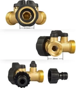 Sens Design Waterverdeler 2-weg – Messing – Past Op Europese Kranen -Tuin Gerelateerd 1040x1200 1