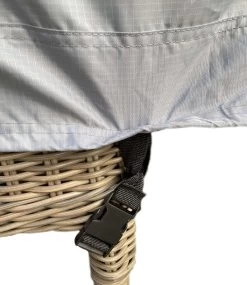 COVER UP HOC - Diamond Hoes Tuinmeubelen- 250x250x90 Cm - Tuinset Beschermhoes Waterdicht Met Stormbanden, Trekkoord En Afwaterings HOCCIE - Zilvergrijze Hoes Tuinmeubels -Tuin Gerelateerd 1041x1200