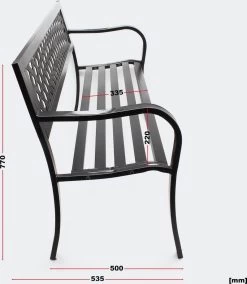 Tuinbank - Marijke -Tuinbankje - Tuinbank Metaal - Tuinbank Hout - Weersbestendig - 126 X 53 X 77 Cm 13 Tuinbank - Marijke -Tuinbankje - Tuinbank Metaal - Tuinbank Hout - Weersbestendig - 126 X 53 X 77 Cm -Tuin Gerelateerd 1045x1200