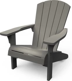 Keter Troy Adirondack Tuinstoel - Set Van 2 - 81x80x96,5cm - Lichtgrijs -Tuin Gerelateerd 1073x1200