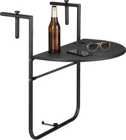 Relaxdays Balkontafel Inklapbaar, Balkon Tafel Rotan, Hangtafel Reling - Zwart 26 Relaxdays Balkontafel Inklapbaar, Balkon Tafel Rotan, Hangtafel Reling - Zwart -Tuin Gerelateerd 1080x1200