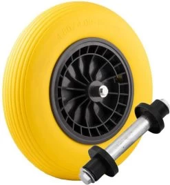 Merkloos Kruiwagenwiel Anti Lek - 4.80/4.00-8 - Massief PU Band - Lekvrij Wiel Met 130mm As - Kruiwagenband 4.80/400 Voor Kruiwagen -Tuin Gerelateerd 1105x1200 1