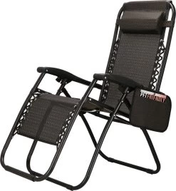 Springos Tuinstoel | Ligstoel | Opvouwbaar | Verstelbaar | Ergonomische Hoofdsteun | Bruin / Zwart -Tuin Gerelateerd 1107x1200