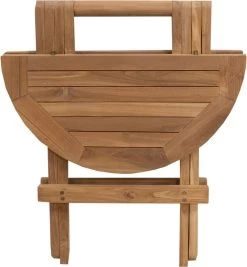 Picknicktafel Rond - Bijzettafel Voor Buiten - - Inklapbare Picknicktafel - Kleine Klaptafel Met Handvat - 50cm -Tuin Gerelateerd 1110x1200