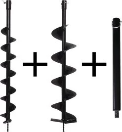 Kibani Grondboor 52cc Benzine + Grondboren Set 60 Mm + 80 Mm + 100 Mm + 150 Mm + 2 Verlengstukken - Palenboor - Grondboor Machine -Tuin Gerelateerd 1111x1200