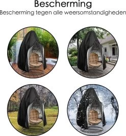 Beschermhoes Hangstoel Egg - Waterproof - Universeel Model - Hoes Van Egg Chair - Waterdichte Beschermer Voor Egg Stoel Met Standaard -Tuin Gerelateerd 1118x1200