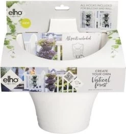 Elho Corsica Vertical Forest 24 - Bloempot Voor Balkonbuiten - Ø 26.7 X H 29.7 Cm - Wit/Wit -Tuin Gerelateerd 1124x1200 3