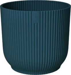 Elho Vibes Fold Rond Wielen 35 - Bloempot Voor Binnen - Ø 34.9 X H 32.4 Cm - Diepblauw -Tuin Gerelateerd 1130x1200 2