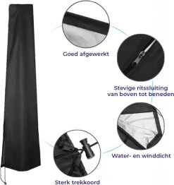 Merkloos Parasolhoes Met Rits En Trekkoord – Beschermhoes Voor Zweefparasol & Staande Parasol – Waterdicht Afdekhoes – Hoes Voor Hangparasol – Inclusief Opberghoes – Zwart - 205 Cm 12 Merkloos Parasolhoes Met Rits En Trekkoord – Beschermhoes Voor Zweefparasol & Staande Parasol – Waterdicht Afdekhoes – Hoes Voor Hangparasol – Inclusief Opberghoes – Zwart - 205 Cm -Tuin Gerelateerd 1130x1200