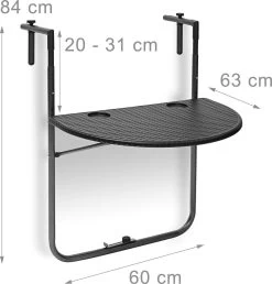 Relaxdays Balkontafel Inklapbaar, Balkon Tafel Rotan, Hangtafel Reling - Zwart 23 Relaxdays Balkontafel Inklapbaar, Balkon Tafel Rotan, Hangtafel Reling - Zwart -Tuin Gerelateerd 1149x1200 2