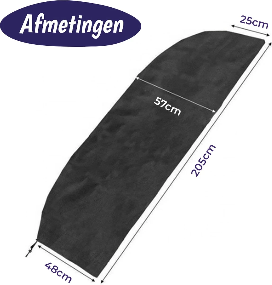 Merkloos Parasolhoes Met Rits En Trekkoord – Beschermhoes Voor Zweefparasol & Staande Parasol – Waterdicht Afdekhoes – Hoes Voor Hangparasol – Inclusief Opberghoes – Zwart - 205 Cm 4 Merkloos Parasolhoes Met Rits En Trekkoord – Beschermhoes Voor Zweefparasol & Staande Parasol – Waterdicht Afdekhoes – Hoes Voor Hangparasol – Inclusief Opberghoes – Zwart - 205 Cm - Afbeelding 2