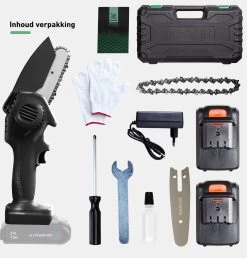 Mardin Mini Kettingzaag - Snoeizaag - Kettingzaag - Kettingzaag Electrisch Met 2 Accu - Inclusief Koffer - 1 Extra Accu - Zwart -Tuin Gerelateerd 1151x1200 1