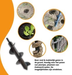 Grondboor Voor Boormachine - 8x25 Cm - Zwart -Tuin Gerelateerd 1157x1200 4
