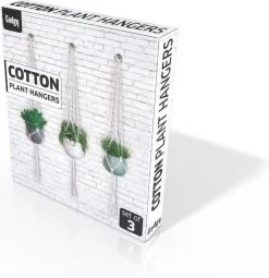Gadgy Plantenhanger Macramé 3 Stuks - Luxe Gevlochten Touw Katoen - Plantenpot Ophangen - Hangpot -Tuin Gerelateerd 1164x1200 1