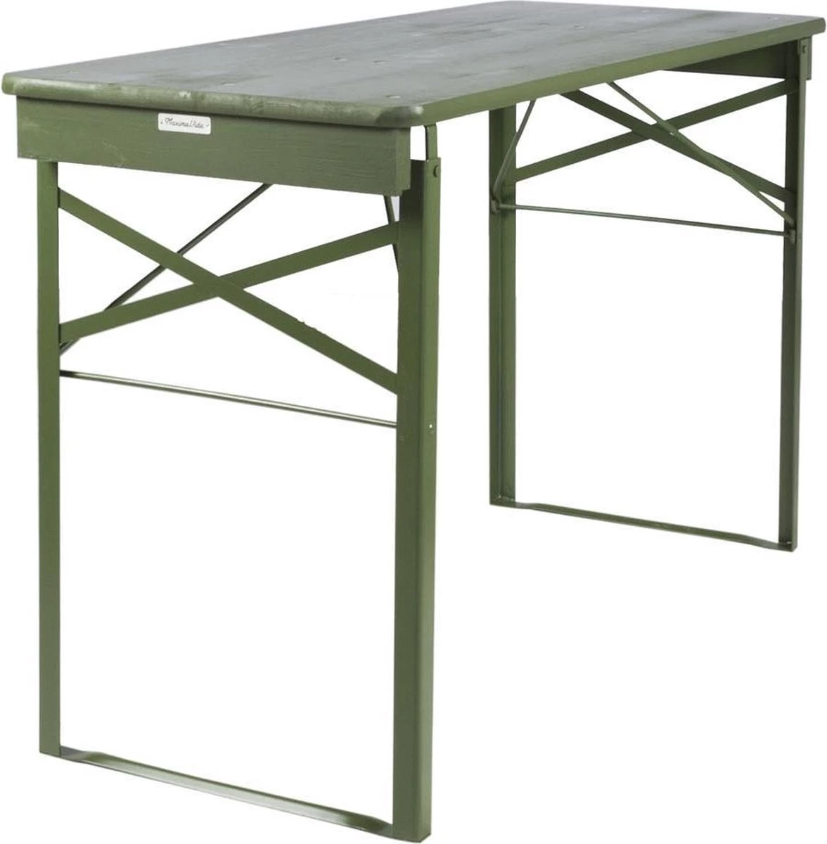 MaximaVida Inklapbare Biertafel Berlijn 120 X 50 Cm Olijfgroen - FSC Hout 3 MaximaVida Inklapbare Biertafel Berlijn 120 X 50 Cm Olijfgroen - FSC Hout