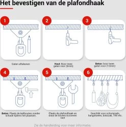 Ophangsysteem - Plafondhaak RVS - Ophanghaak TRX - Hangstoel Buiten - Hangstoel Binnen – Schommelstoel - Schommel - Bokszakken - RVS - 300kg -Tuin Gerelateerd 1186x1200 1