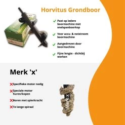Grondboor Voor Boormachine - 8x25 Cm - Zwart -Tuin Gerelateerd 1198x1200 12