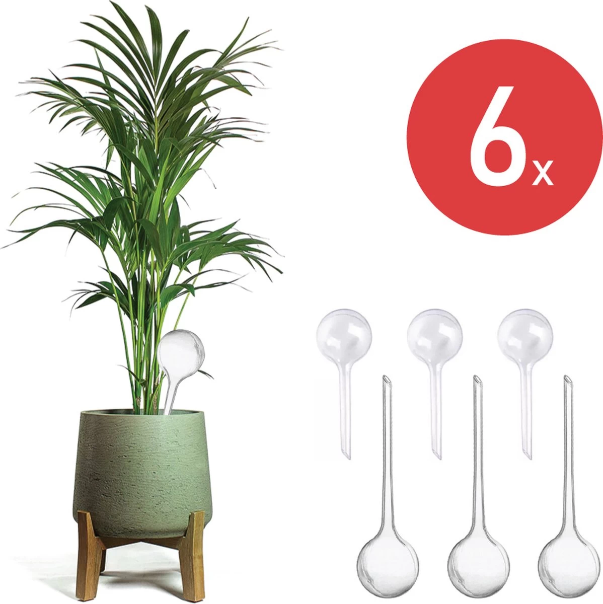 Merkloos JADI - Druppelsysteem - Waterdruppelaar Voor Uw Planten - Set Van 6 Stuks - 3 Grote & 3 Kleine - Transparante Waterbollen 2 Merkloos JADI - Druppelsysteem - Waterdruppelaar Voor Uw Planten - Set Van 6 Stuks - 3 Grote & 3 Kleine - Transparante Waterbollen