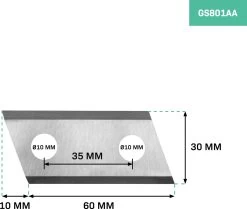 VONROC Hakselaar Messen – Voor GS502AC Hakselaar / Shredder – 2 St. Hakselaar Vervangingsmessen -Tuin Gerelateerd 1200x1015