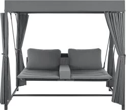 Schommelbank / Ligbank Kassandra - Donkergrijs -Tuin Gerelateerd 1200x1046