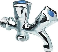 Dubbele Tapkraan Bonfix - 1/2" Muuraansluiting - 3/4" Onderaansluiting -Tuin Gerelateerd 1200x1073 2