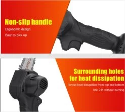 Violeworks® Accu Kettingzaag - Snoeizaag - Mini Kettingzaag - Handkettingzaag - Ook Voor Makita - Elektrische Kettingzaag - Elektrische Snoeischaar - Op Batterij - 2900 MAh - 1080W - 88V -Tuin Gerelateerd 1200x1075 2