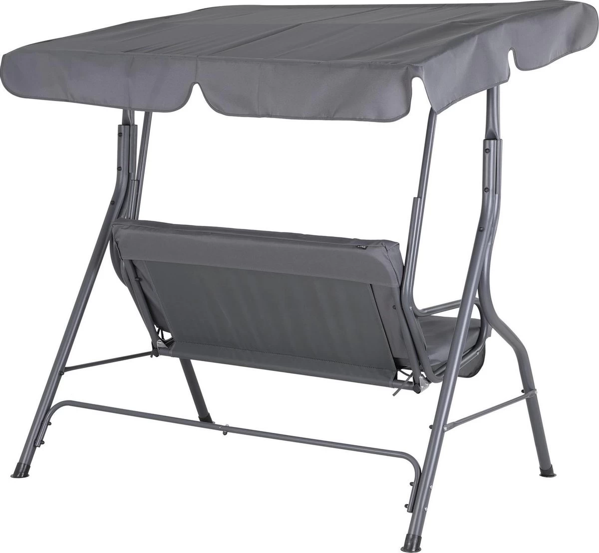 Merkloos Casaria Hollywood Schommel - Antraciet - Incl. Zonnekap 9 Merkloos Casaria Hollywood Schommel - Antraciet - Incl. Zonnekap - Afbeelding 7