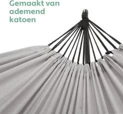 Vita5 Hangmat Met Standaard – 2 Persoons – Incl. Bekerhouder – 205kg Draaggewicht – Grijs -Tuin Gerelateerd 1200x1111 2