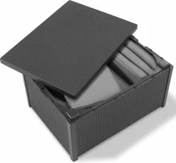 Allibert Arica Tuintafel - 79x59,5x42 Cm - Grafiet -Tuin Gerelateerd 1200x1114