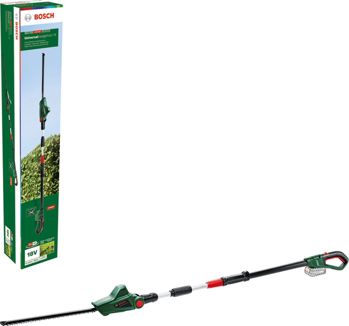 Bosch UniversalHedgePole 18 Steel Heggenschaar - 43 Cm Meslengte - Zonder 18 V Accu En Oplader 4 Bosch UniversalHedgePole 18 Steel Heggenschaar - 43 Cm Meslengte - Zonder 18 V Accu En Oplader - Afbeelding 2