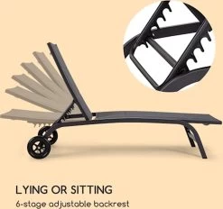 Blumfeldt Limala Tuinstoel - Ligstoel - Relaxstoel - Rugleuning In 6 Standen Verstelbaar - 2 Vielen - Draagkracht: Max. 150 Kg -Tuin Gerelateerd 1200x1129