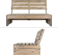 Pro Garden Palletbank - 120 Cm - 2-zits -Tuin Gerelateerd 1200x1130 1
