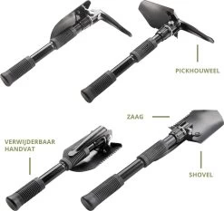 MacGyver Pikhouweelset En Schep - Opvouwbaar Pioniersschep - Zaag - Veldschep Inklapbaar - IJzer -Tuin Gerelateerd 1200x1134 4