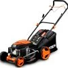 FUXTEC Grasmaaier Benzine - 46cm - Zelfrijdend / Zelftrekkend / Achterwielaandrijving - Mulchfunctie - Opvangbak 50L - FX-RM4646 -Tuin Gerelateerd 1200x1139 4