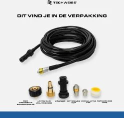 Techweise - Rioolslang Voor O.a. Kärcher - 15M - Met Roterende En Voorwaartse Kop -Tuin Gerelateerd 1200x1145 2