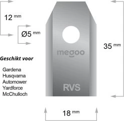 Mesjes Voor Husqvarna Automower - Reservemessen Voor Gardena Robotmaaier - 30st - RVS - Plastic Box - Megoo® -Tuin Gerelateerd 1200x1170 1