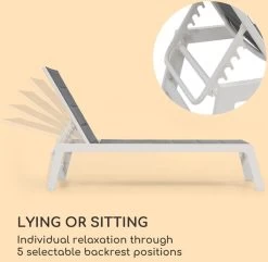 Blumfeldt Renazzo Lounge Ligstoel - Ligbed Voor De Tuin - Aluminium Tuinstoel - 6 Standen - Waterafstotend - Bekleding Van 70 % Pvc En 30 % Polyetheen - Grijs -Tuin Gerelateerd 1200x1171 2