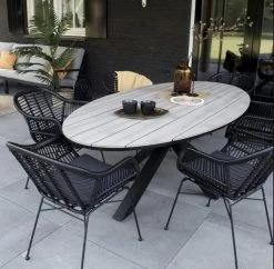 Ovale Tuintafel Cyprus 180cm | Wood | Polywood & Aluminium -Tuin Gerelateerd 1200x1175