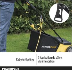 Powerplus POWXG7513 Elektrische Verticuteermachine - Mos Verwijderaar - 1400W - 320mm Maaibreedte - 45L Opvangbak - Incl. Gazonbeluchter/grasbeluchter -Tuin Gerelateerd 1200x1177 6