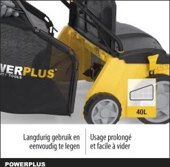 Powerplus POWXG7513 Elektrische Verticuteermachine - Mos Verwijderaar - 1400W - 320mm Maaibreedte - 45L Opvangbak - Incl. Gazonbeluchter/grasbeluchter -Tuin Gerelateerd 1200x1179 4