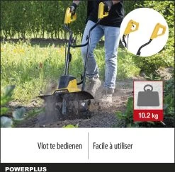 Powerplus POWXG72010 Tuinfrees - 1500W - Werkbreedte 450mm - Werkdiepte Max. 220mm - Incl. 6 Messen En Wielen -Tuin Gerelateerd 1200x1179 7
