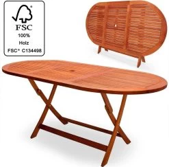 Merkloos Tuintafel Acaciahout - 160x85x75cm - FSC-gecertificeerd -Tuin Gerelateerd 1200x1180 1