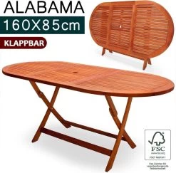 Merkloos Tuintafel Acaciahout - 160x85x75cm - FSC-gecertificeerd -Tuin Gerelateerd 1200x1180 2