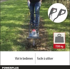 Powerplus POWEG7010 Tuinfrees - 1050W - Werkbreedte 320mm - Werkdiepte Max. 220mm - Incl. 4 Messen 13 Powerplus POWEG7010 Tuinfrees - 1050W - Werkbreedte 320mm - Werkdiepte Max. 220mm - Incl. 4 Messen -Tuin Gerelateerd 1200x1180 4