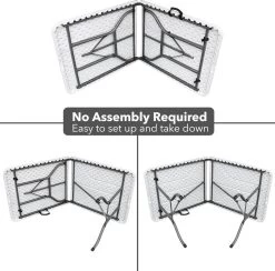 MaxxGarden Vouwtafel - Opvouwbare Kampeer Tafel - Tuin - Camping - Binnen - Weersbestendig - 180 X 74 X 74cm- Wit 17 MaxxGarden Vouwtafel - Opvouwbare Kampeer Tafel - Tuin - Camping - Binnen - Weersbestendig - 180 X 74 X 74cm- Wit -Tuin Gerelateerd 1200x1183 1