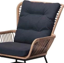 BUITEN Living Dex Wicker Loungestoel Tuin Incl. Wicker Voetenbank | Wicker + Aluminium | Bamboe Antraciet -Tuin Gerelateerd 1200x1192 2