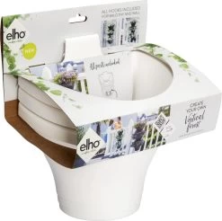 Elho Corsica Vertical Forest 24 - Bloempot Voor Balkonbuiten - Ø 26.7 X H 29.7 Cm - Wit/Wit -Tuin Gerelateerd 1200x1194 3