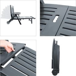 Casaria Ligstoel Zircone – Verstelbaar/Wielen Tot 120 Kg – Antraciet -Tuin Gerelateerd 1200x1197 2